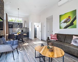 Offene Kche und Essbereich im Ferienhaus Hertenhoeve comfort in Hoenderloo, Veluwe. Perfekt fr gemeinsame Mahlzeiten.