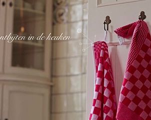 Keukenhanddoeken in de keuken van Vakantiehuis in Terwolde, Veluwe, Gelderland.