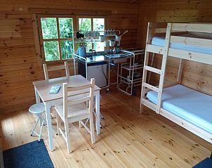 Gezellige binnenruimte met stapelbed in Huisje in Terwolde, Veluwe, Gelderland.