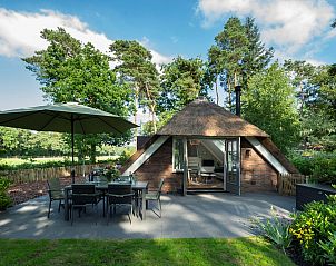 Entdecken Sie den schnen Auenbereich des Ferienhauses Sprielderbosch 45 'Skogen' an der Veluwe in Gelderland.
