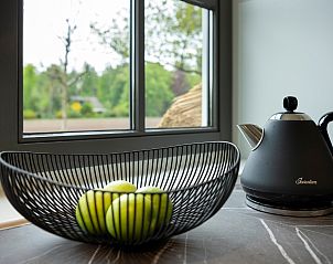 Gemtliches Schlafzimmer des Ferienhauses Sprielderbosch 45 'Skogen' an der Veluwe in Gelderland.