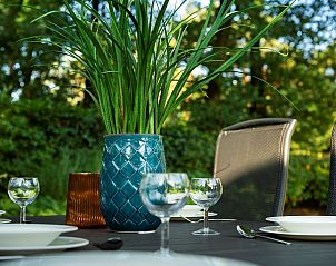 Comfortable lounge set on terrace of Holiday home Sprielderbosch 28 'Berkenhoek' Veluwe.