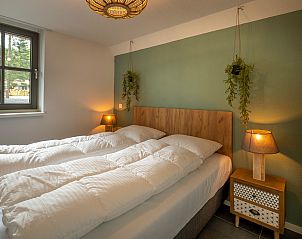 Entree naar de slaapkamer in Vakantiewoning Sprielderbosch 44 Green Balance, vakantiehuis op de Veluwe in Putten.