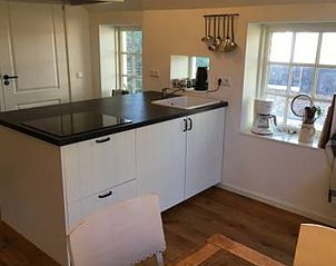 Moderne keuken in vakantiehuis in Hulshorst, perfect voor kookliefhebbers, Veluwe, Gelderland.