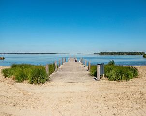 Prachtig uitzicht op het meer nabij Vakantiehuis Tiny House 2 in Hulshorst Veluwe, ideaal voor ontspanning.
