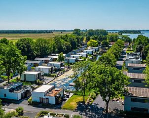Luchtfoto van Vakantiehuis Superieur 6 en omgeving in Hulshorst, Veluwe, met groene natuur.