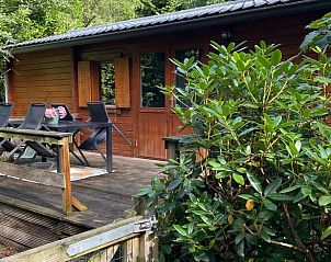 Modern kitchen in Cottage in Epe, Veluwe vacation home, complete with appliances and views of nature.