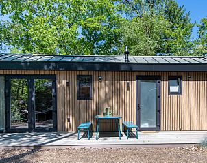 Vacation home in Nunspeet with wooden facade and terrace, ideally located in the nature of the Veluwe, Gelderland.