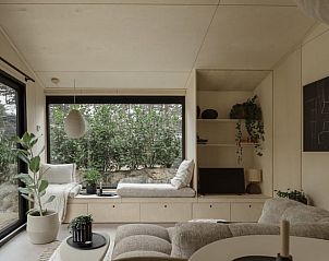 Bright living room in Holiday home in Nunspeet overlooking the Veluwe.