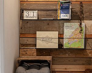 Informative corner with guestbook in Holiday home in Nunspeet, Veluwe, Gelderland.