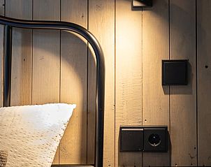 Atmospheric lighting in bedroom of Holiday home in Nunspeet, Veluwe, Gelderland.