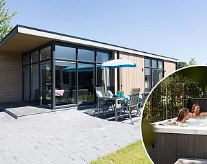 Module II 5 personen Wellness in Lunteren met terras en jacuzzi, ideaal voor ontspanning op de Veluwe.