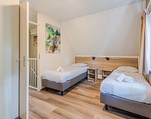 Plattegrond begane grond van Landgoed 't Loo 6-persoons bungalow 6C3, Oldebroek, Veluwe, met overzichtelijke indeling.