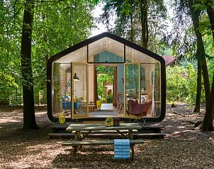 Vakantiehuis in Apeldoorn omgeven door Veluwse natuur, gezellig terras voor ontspanning.