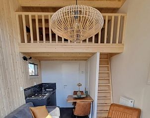 Interior with wooden details in Holiday home in Lieren, Veluwe, Gelderland.