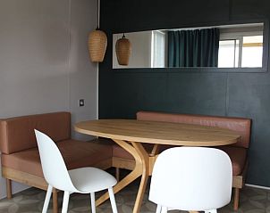 Eethoek in Vakantiehuis in Lieren, Veluwe, Gelderland met comfortabele zitplaatsen.