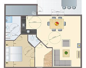 Coldenhove 6-persoons bungalow met terras in Eerbeek, Veluwe, Gelderland, omgeven door natuur.