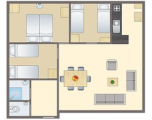 Unterkunft 326027 - Bungalow Veluwe - Coldenhove | 6-persoons hondenbungalow | 6BD