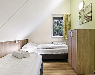 Plattegrond van de begane grond in Coldenhove 8-persoons bungalow, Eerbeek, Veluwe, Gelderland.