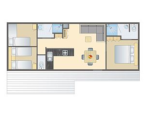 Unterkunft 3264101 - Ferienhaus Veluwe - Rabbit Hill | 6-persoons mobile home | 6MH1