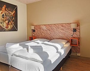 Slaapkamer in Rabbit Hill 4-persoons bungalow, Nieuw Milligen, Veluwe.