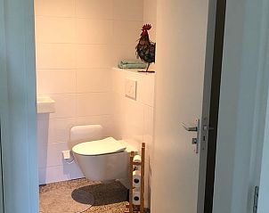 Stijlvolle badkamer in Huisje in Nijkerk, vakantiehuis in Nijkerk, Veluwe, met moderne voorzieningen.