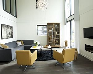 Gezellige zithoek in Vakantiehuis Cube Magnifique 8, Nijkerk, Veluwe, Gelderland.