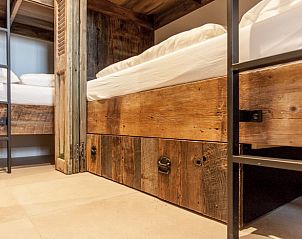 Comfortabele stapelbedden in Vakantiehuisje in Kootwijkerbroek, Veluwe, Gelderland.