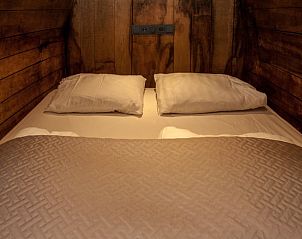 Knusse slaapkamer in Vakantiehuisje in Kootwijkerbroek, Veluwe, Gelderland.