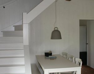 Eethoek met trap in Huisje in Hierden, ideaal voor gezinnen, Veluwe, Gelderland.