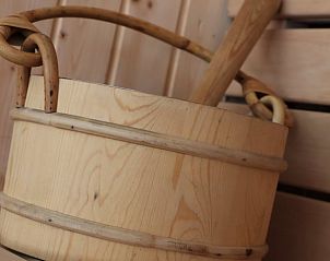 Sauna bucket in Holiday home in Ugchelen, Veluwe, Gelderland for ultimate relaxation.