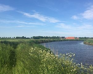 Rivierlandschap nabij Vakantiehuis in Overschild, Noordoost Groningen.