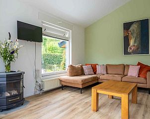 Draufsicht auf das Ferienhaus GR032 im grnen Stadtteil Lauwersoog im Nordwesten von Groningen.