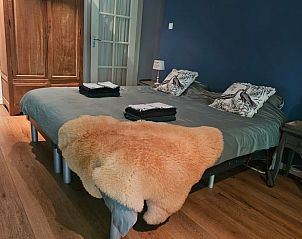 Sfeervolle slaapkamer in Huisje in Bellingwolde, vakantiehuis in Zuidoost Groningen.