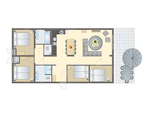 Verblijf 350652 - Bungalow Zuidoost Groningen - 8-persoons woning | 8C