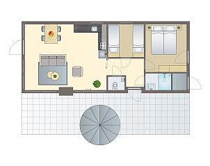 Unterkunft 350653 - Bungalow Zuidoost Groningen - 4-persoons woning | 4B3