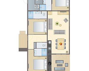 Verblijf 351331 - Bungalow Zuidoost Groningen - 6-persoons woning | 6CE