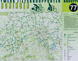 Fietsknooppuntenkaart van Groningen nabij Huisje in Haren, Groningen