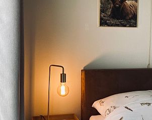 Sfeervolle slaapkamerverlichting in Vakantiehuis in Leveroy, Midden Limburg.