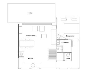 Wilde bloemen in de tuin van vakantiehuis L241 in Nederweert, Limburg.