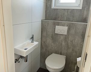Stijlvol toilet in Chalet in Susteren, vakantiehuis in Midden Limburg.