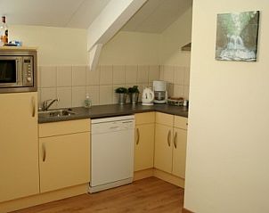 Fully equipped kitchen in Apartment Green, Blue or Red in Horst, Limburg with modern appliances.