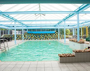 Binnenzwembad bij Vakantiehuis L-Cube Sauna 4 in Belfeld, Noord Limburg met helder water.