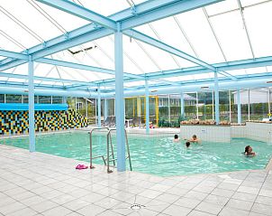 Overdekt zwembad bij Vakantiehuis Cube Elite 6 in Belfeld, Noord Limburg, perfect voor ontspanning.