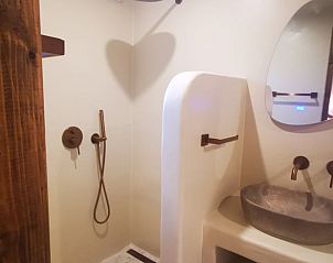 Stijlvolle douche in Vakantiehuis in America, Noord Limburg.