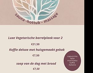 Menu met lokale delicatessen bij Vakantiehuisje in America, Noord Limburg, voor culinaire verwennerij.