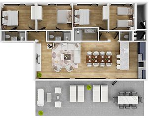 Unterkunft 384011 - Ferienhaus Noord Limburg - Bos Villa | 8 personen