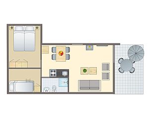 Guest house 384740 - Bungalow Noord Limburg - De Lommerbergen | 4-persoons bungalow | 4B1