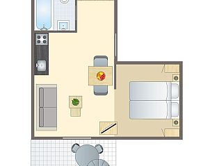 Guest house 384743 - Bungalow Noord Limburg - De Lommerbergen | 2-persoons bungalow | 2B2