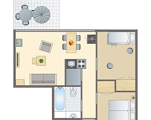 Guest house 384750 - Bungalow Noord Limburg - De Lommerbergen | 4-persoons kinderbungalow | 4CK1